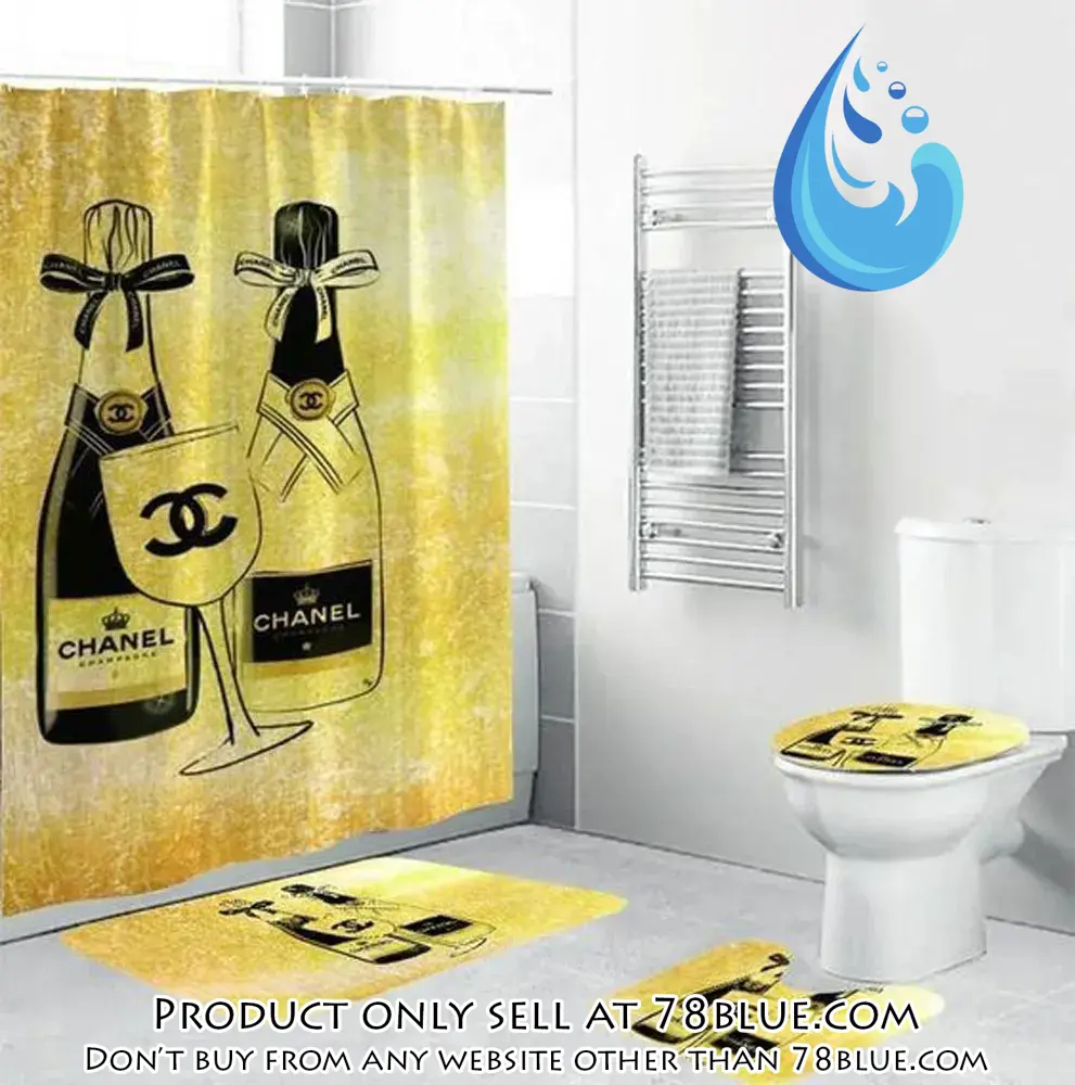 Chanel yellow fashion luxury brand premium bathroom set home decor 78b5443499